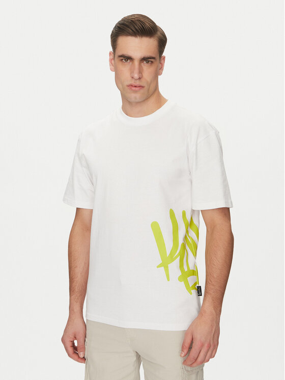 Karl Kani Karl Kani T-shirt Signature Tag 60300330 Bianco Regular Fit