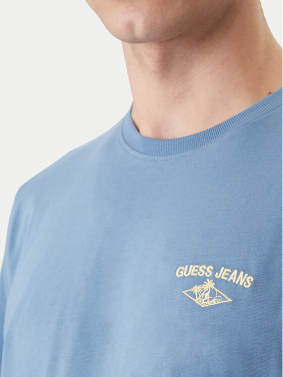 Guess Jeans Guess Jeans Футболка M6GIB7 K8HM0 Голубий Regular Fit