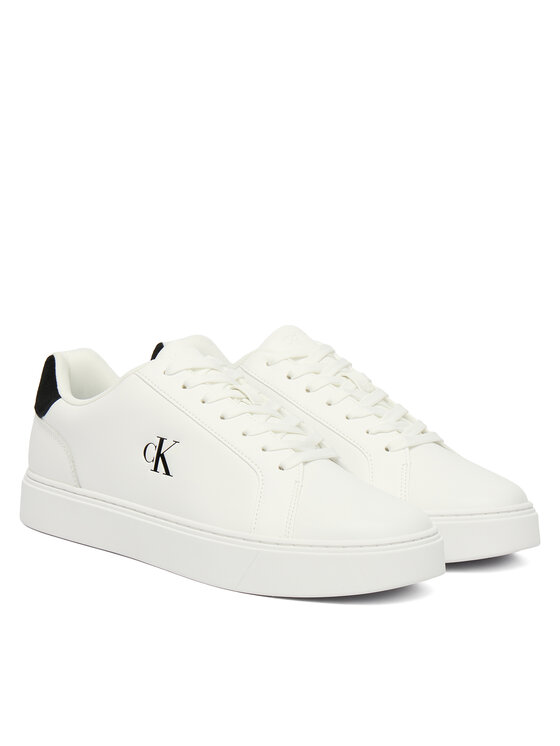 Calvin Klein Sneakers Calvin Klein Classic Cupsole Laceup Lth YM0YM01435 Alb