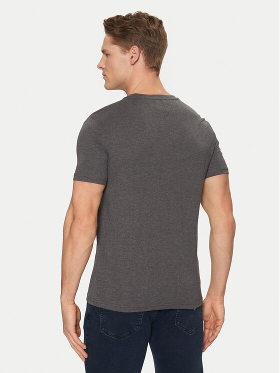 Tommy Jeans Tommy Jeans Majica Jaspe DM0DM20363 Siva Slim Fit