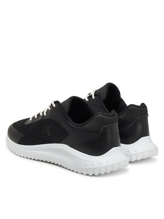 Calvin Klein Jeans Superge Calvin Klein Jeans Eva Runner Low Mesh Mix YM0YM01185 Črna