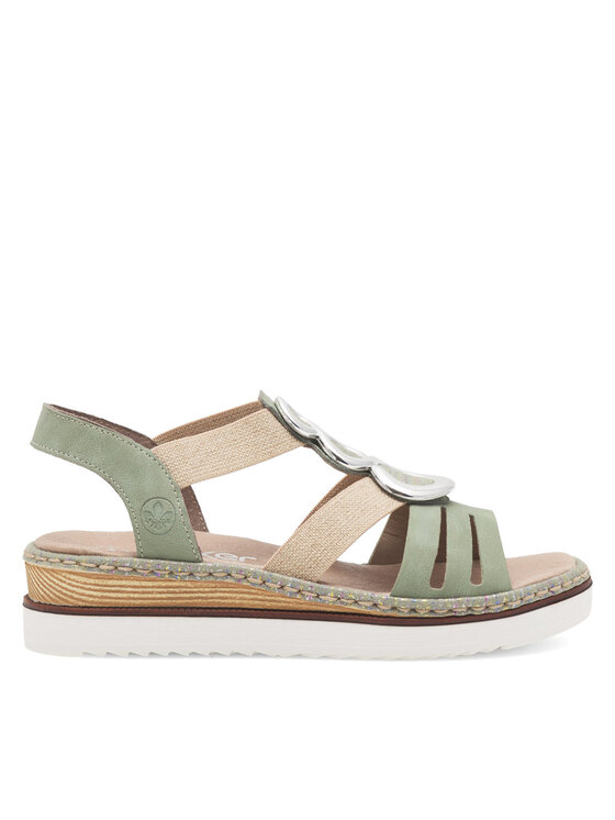 Rieker Sandali Rieker 679L4-52 Zelena