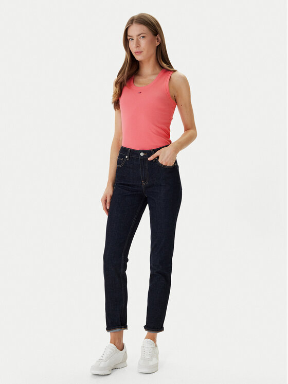 Tommy Jeans Tommy Jeans Top Essential DW0DW20673 Rosa Slim Fit
