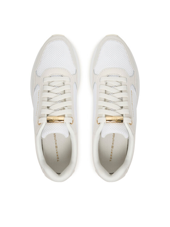 Tommy Hilfiger Sneakersy Tommy Hilfiger Th Chic Eva Runner Mesh FW0FW09465 Beżowy
