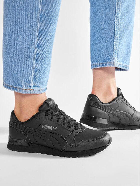 Puma Снікерcи Puma St Runner V2 L Jr 366959 01 Чорний