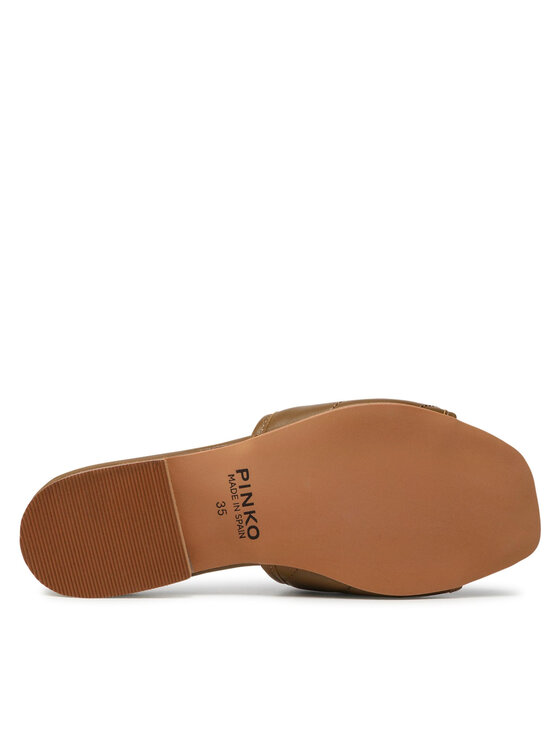 PINKO Šlepetės PINKO Molly Ciabattina PE 22 BLKS 1 1H211B Y86B Ruda