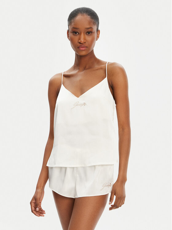 Juicy Couture Juicy Couture Сорочка-піжама JCLCT125511 Écru Regular Fit