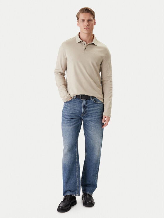 Calvin Klein Calvin Klein Polo LV040EM909 Beis Regular Fit
