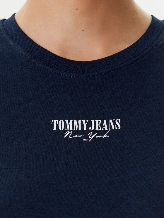 Tommy Jeans Tommy Jeans T-Shirt Essential DW0DW20913 Σκούρο μπλε Slim Fit