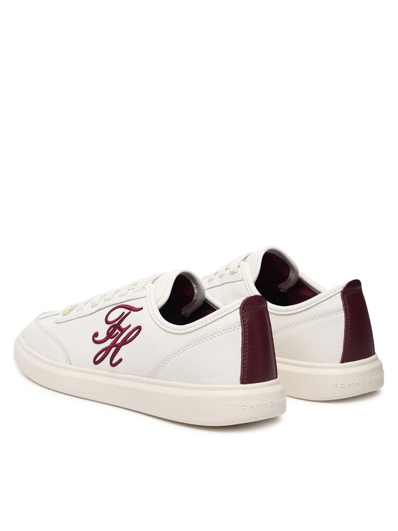 Tommy Hilfiger Superge Tommy Hilfiger Th Icon Court Script Premium FW0FW09604 Kremna