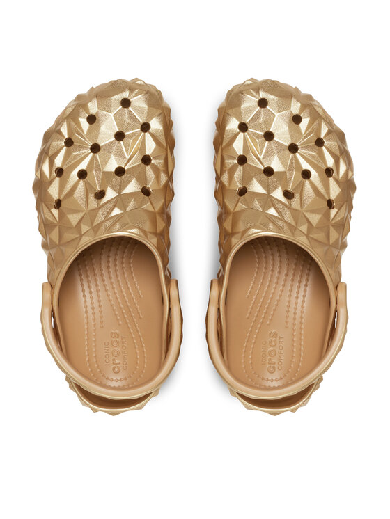 Crocs Чехли Crocs Cls Metallic Geometric Clog 210002 Златист