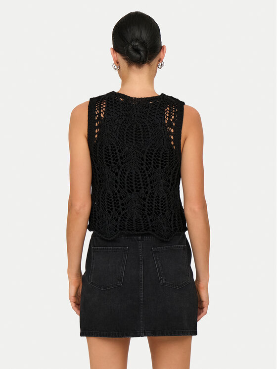 ONLY ONLY Топ Lizzy 15343882 Чорний Regular Fit