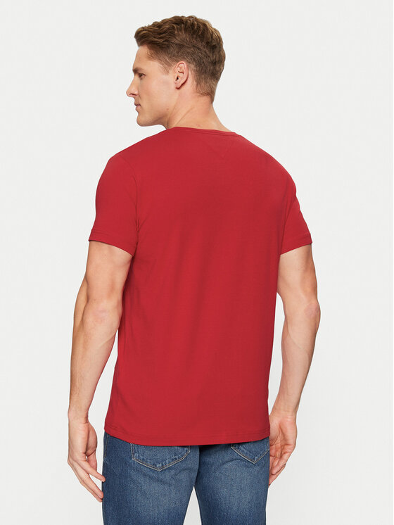 Tommy Hilfiger Tommy Hilfiger Majica MW0MW10800 Rdeča Slim Fit