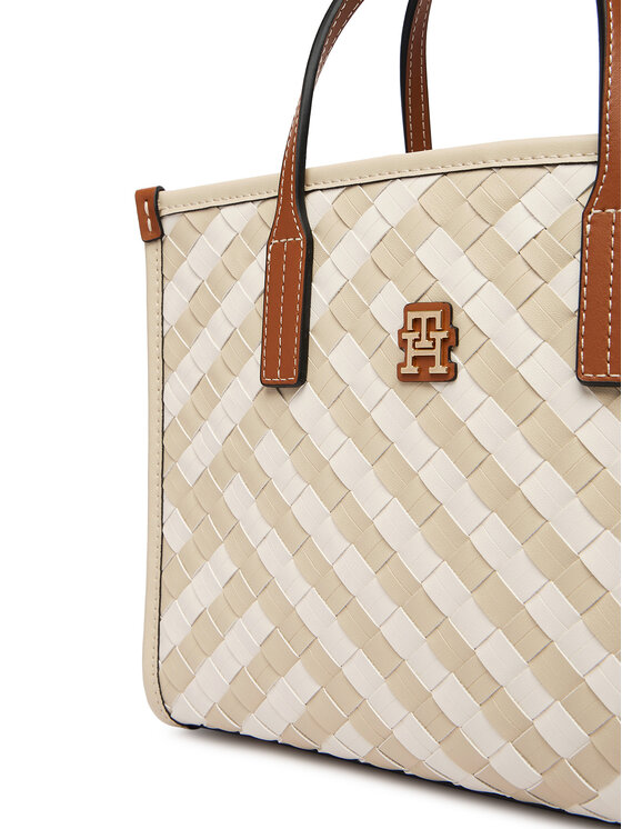 Tommy Hilfiger Geantă Tommy Hilfiger Th City Mini Tote AW0AW18393 Bej