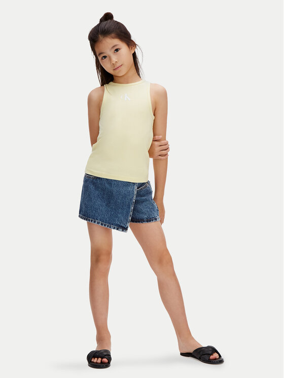 Calvin Klein Jeans Calvin Klein Jeans Top LVCKSJB10G Amarillo Slim Fit