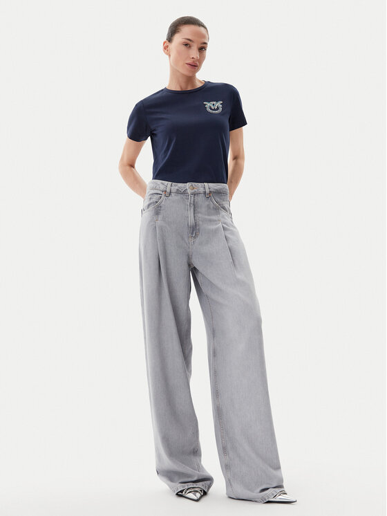 PINKO PINKO Majica Nambrone 103320 A2G7 Mornarsko modra Regular Fit