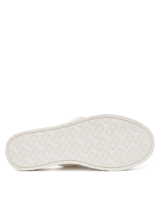 Tommy Jeans Natikači Tommy Jeans Tjw Lettering Flatform Sandal EN0EN02465 Écru