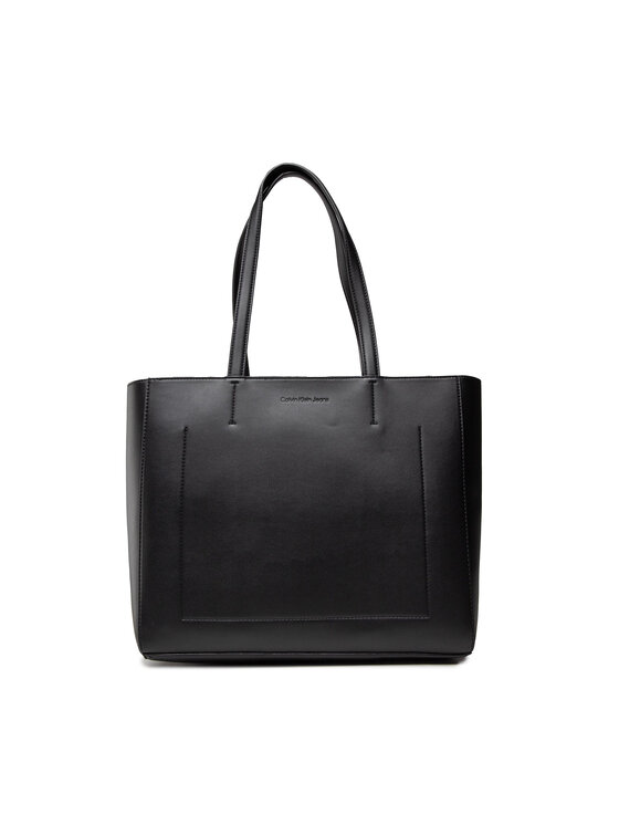 Calvin Klein Jeans Rankinė Calvin Klein Jeans Sculpted Mono Shopper K60K608928 Juoda