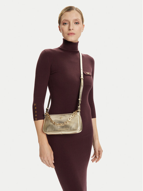 PINKO Kabelka PINKO Half Moon Baguette Mini AI 25-26 PLTT 105069 A2O9 Zlatá