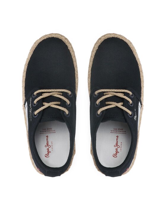 Pepe Jeans Espadrilky Pepe Jeans Tourist Lace Boys PBS10096 Tmavomodrá