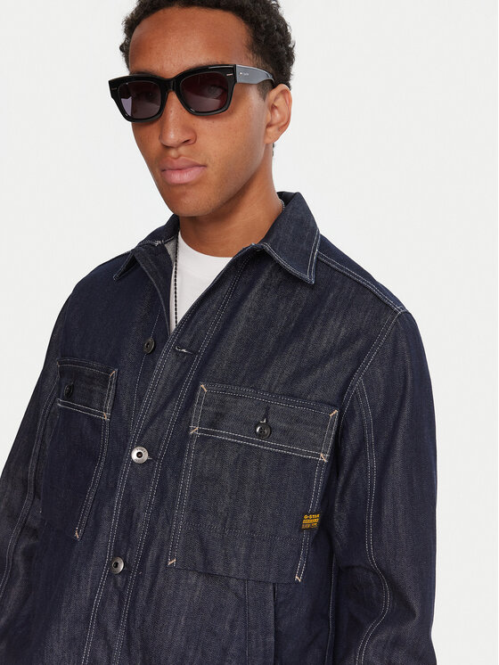 G-STAR G-Star Raw Τζιν πουκάμισο Mosa D26462-D577 Σκούρο μπλε Relaxed Fit