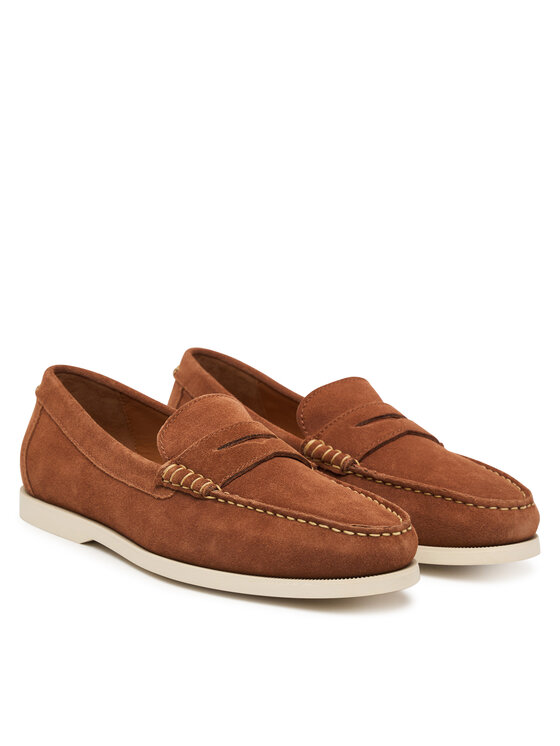 Polo Ralph Lauren Μοκασίνια Polo Ralph Lauren Merton Penny 803945275002 Ανοιχτό καφέ