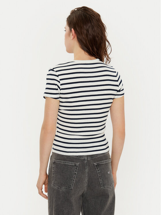 Tommy Jeans Tommy Jeans T-shirt DW0DW19502 Šarena Slim Fit