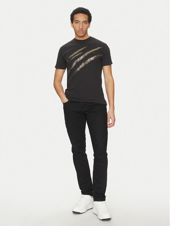 Plein Sport Plein Sport Футболка SAEC MTK8008 STE001N Чорний Regular Fit