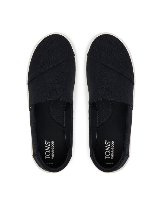 Toms Poltopánky Toms Verona Slip On 10021139 Čierna