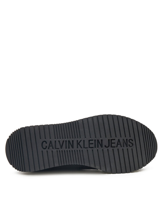 Calvin Klein Jeans Sneakers Calvin Klein Jeans Runner Sock Laceup Ny-Lth W YW0YW00840 Nero