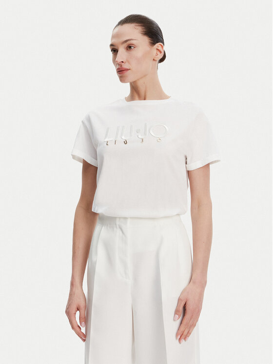 Liu Jo Liu Jo Majica WA5007 JS923 Bela Relaxed Fit