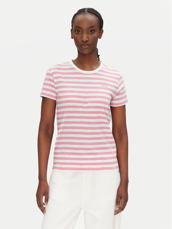 BOSS BOSS Футболка C_Esla 50504192 Рожевий Regular Fit