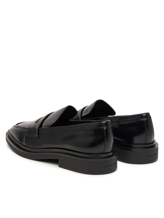 Calvin Klein Lordsy Calvin Klein Square Loafer Lth HW0HW03183 Czarny