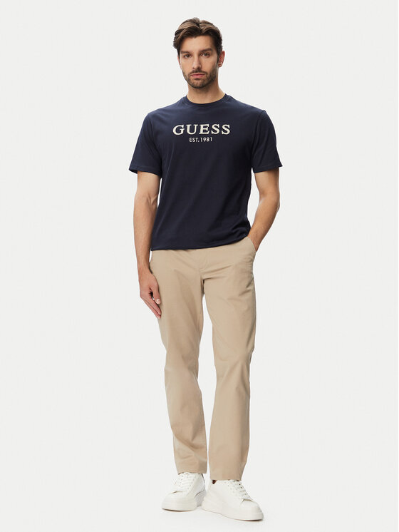 Guess Guess Футболка M6YI41 K4227 Cиній Regular Fit