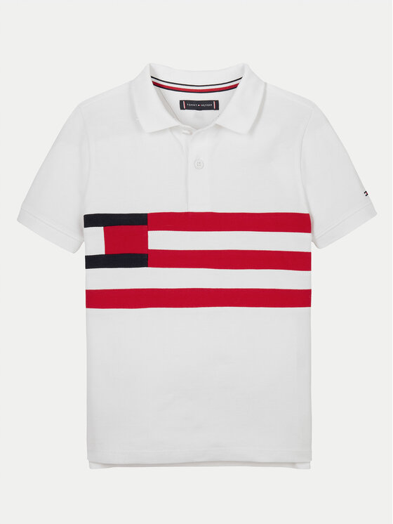 Tommy Hilfiger Tommy Hilfiger Polo majica KB0KB09528 D Bela Regular Fit