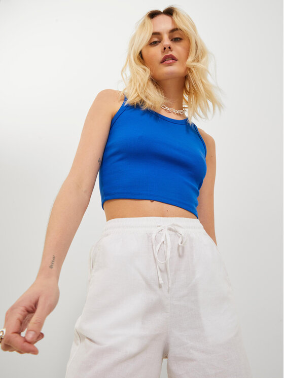 JJXX JJXX Топ Fallon 12200401 Cиній Slim Fit