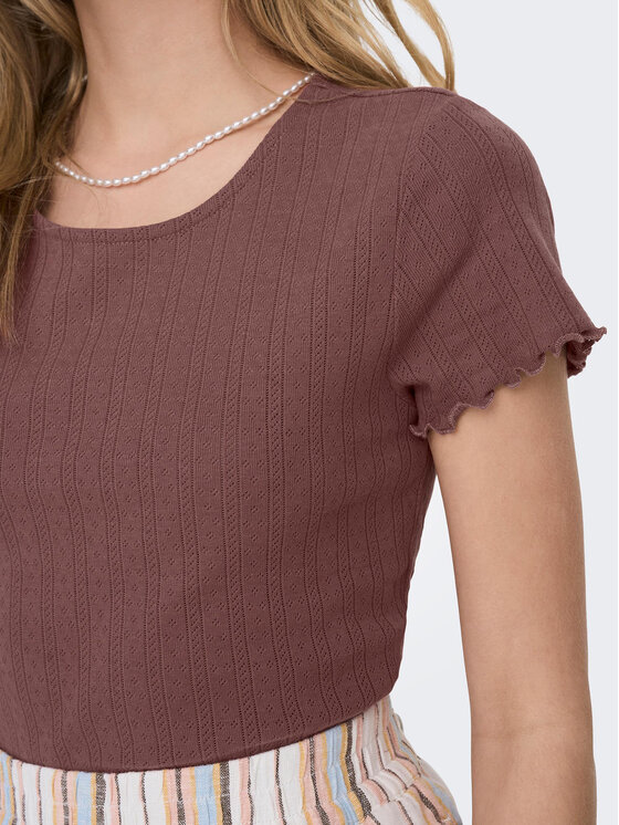 ONLY ONLY Camiseta Carlotta 15256154 Rosa Tight Fit
