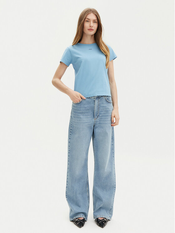 PINKO PINKO Футболка Basico 100373 Голубий Regular Fit