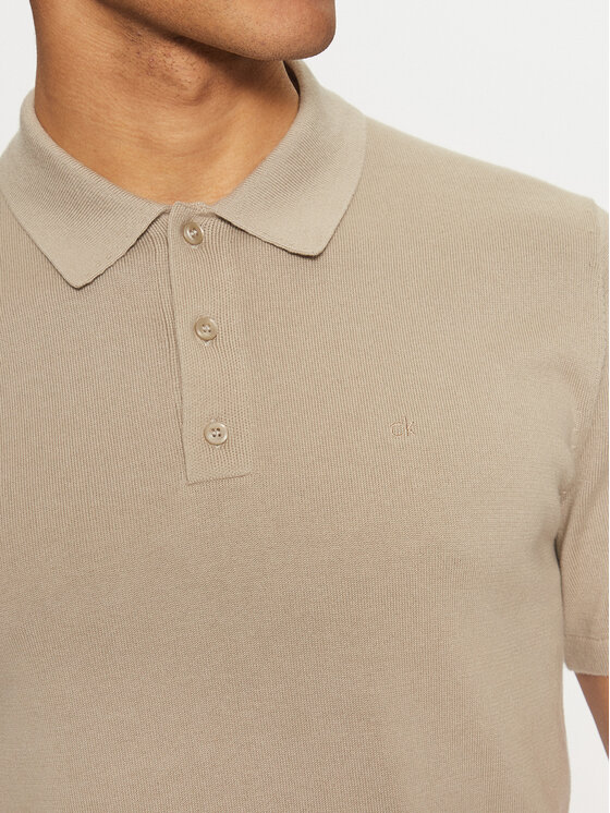 Calvin Klein Calvin Klein Polo majica K10K114476 Bež Regular Fit