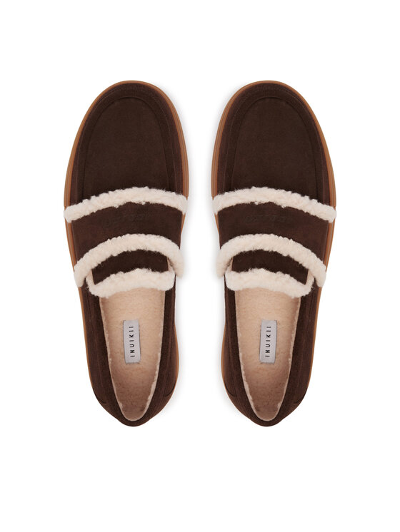 Inuikii Обувки Inuikii Shearling Loafer 2006.003.0011 Тъмнокафяв