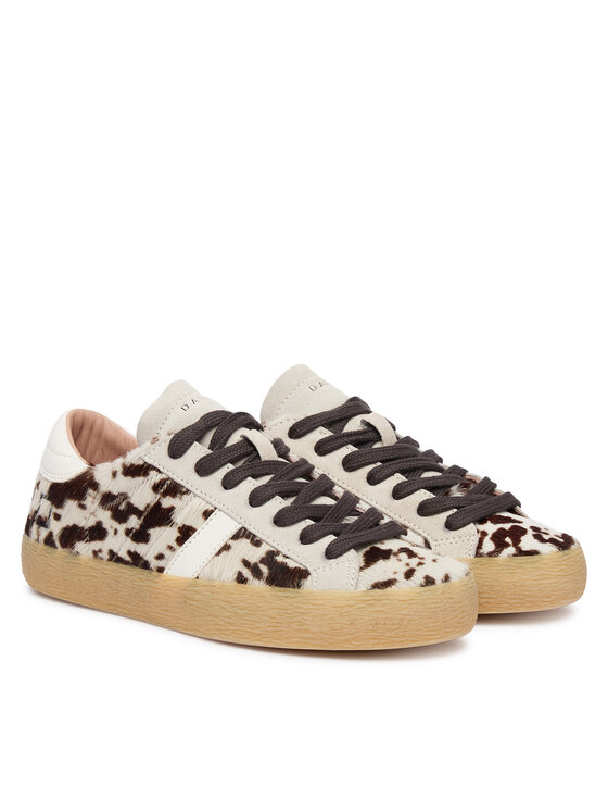 D.A.T.E. Sneakersy D.A.T.E. Hill Low Pony Cow W451-HL-PN Béžová