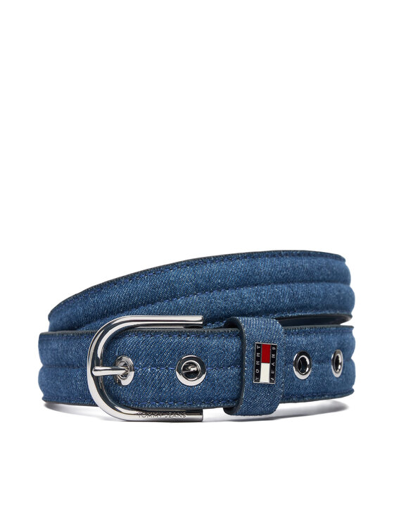 Tommy Jeans Sieviešu josta Tommy Jeans Denim Cool 3.5 AW0AW18046 Zils