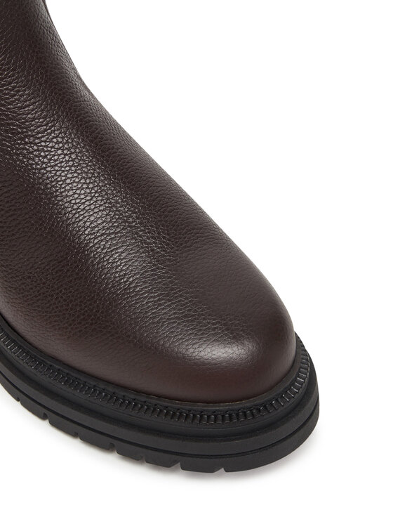 Tommy Hilfiger Kotníková obuv s elastickým prvkem Tommy Hilfiger FW0FW08771 Hnědá