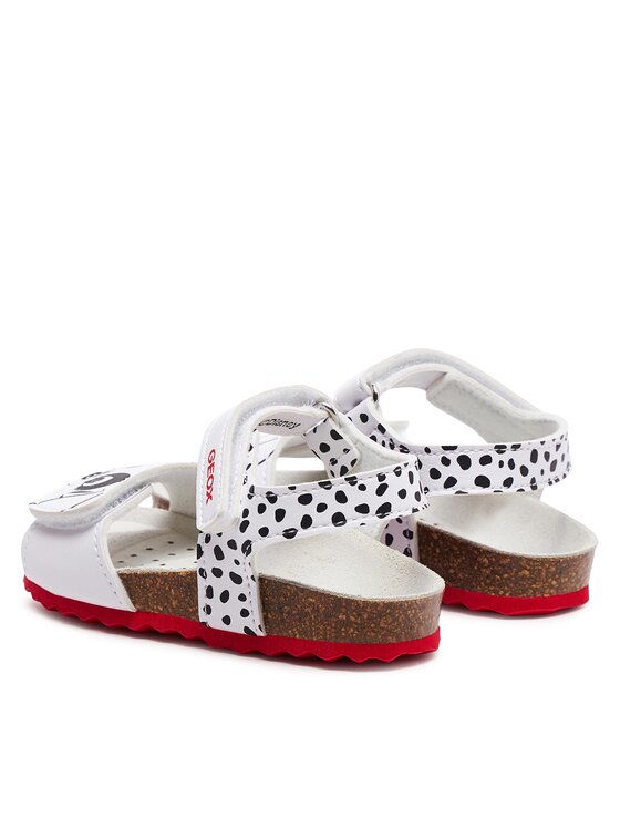 Geox Basutės Geox B Sandal Chalki Girl B452RB 0003W C0404 S Balta