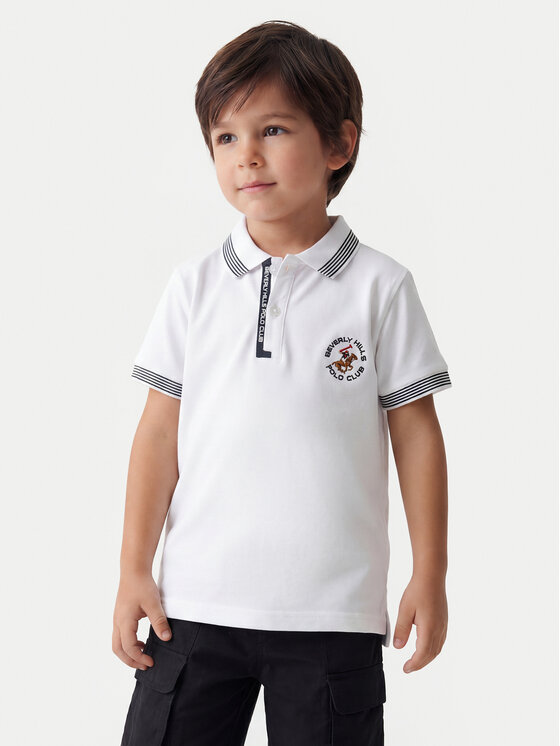 Beverly Hills Polo Club Beverly Hills Polo Club Поло P-SS26B-P424108 Білий Regular Fit