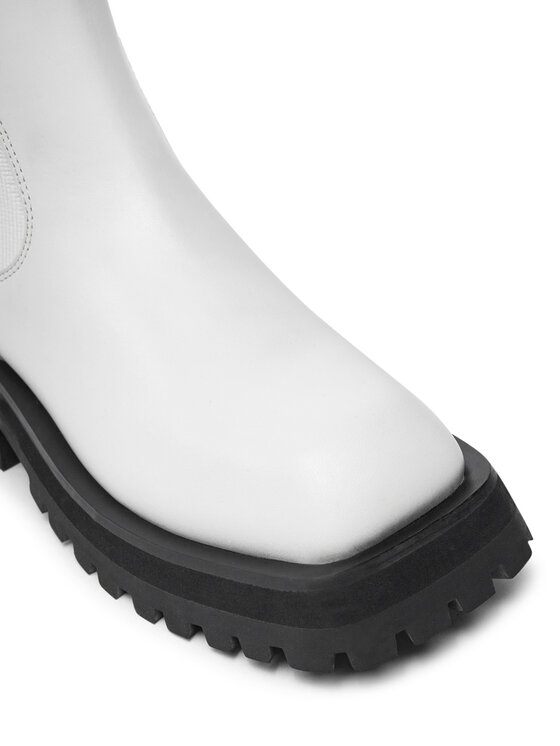 DKNY Členková obuv s elastickým prvkom DKNY Rianne Chelsea K3471540 Biela