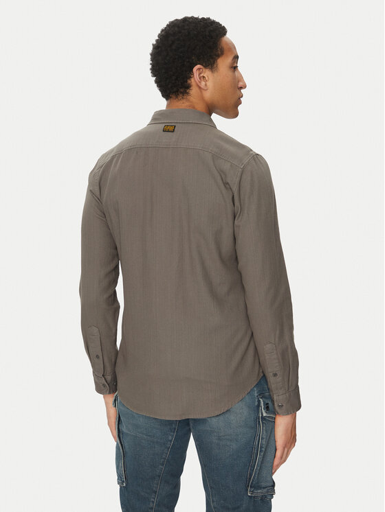 G-STAR G-Star Raw Hemd Marine D24963-D454 C496 Grau Slim Fit