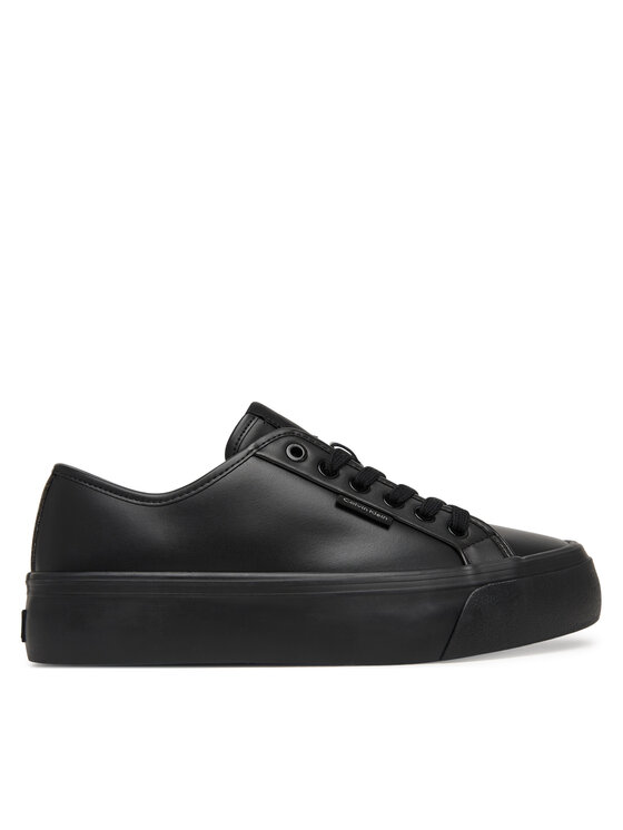 Sneakersy Calvin Klein Vulc Flatf Lace Up Lth YW0YW01932 Czarny