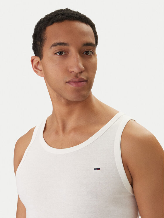 Tommy Jeans Tommy Jeans Conjunto de camisetas de tirantes DM0DM20769 Blanco Slim Fit