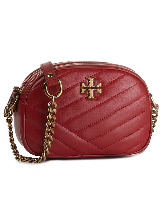Tory Burch Geantă Tory Burch Kira Chevron Camera Bag 60227 Vișiniu